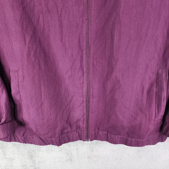 Womens Purple Appleseeds Jacket Full Zip Long Sleeve 100% Polyester Size 3X - Picture 3 of 12